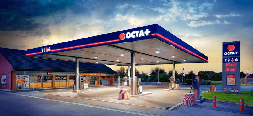 Tanken bij Octa+